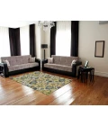 Feizy Brixton Cottage Scroll, Ivory/Gold/Green, 10' x 13'-2" Area Rug