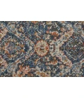Feizy Kaia Casual Floral & Botanical, Blue/Orange/Ivory, 2'-6" x 10' Runner