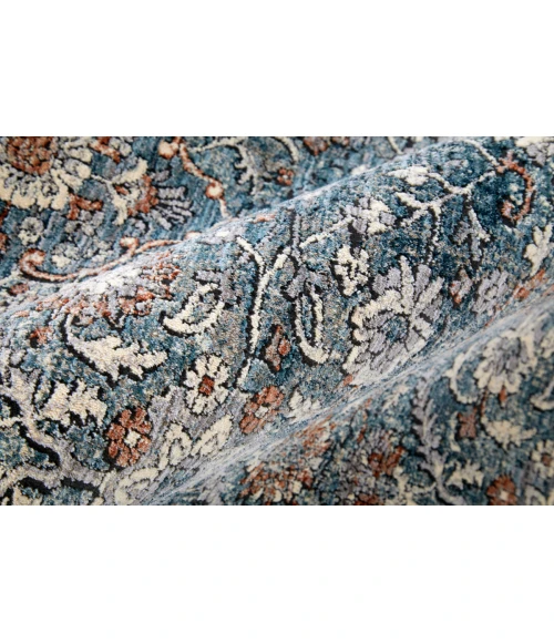 Feizy Marquette Vintage Oriental, Blue/Red, 2'-8" x 8' Runner