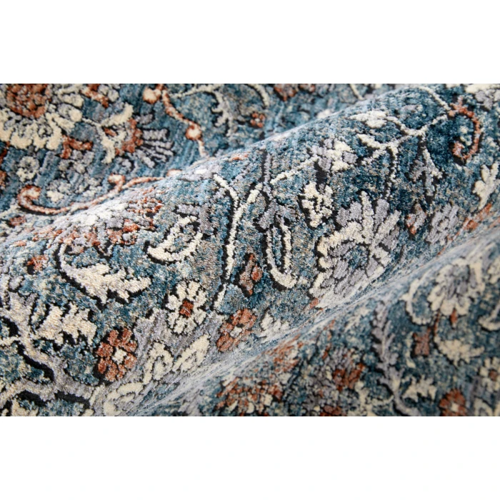 Feizy Marquette Vintage Oriental, Blue/Red, 2'-8" x 8' Runner