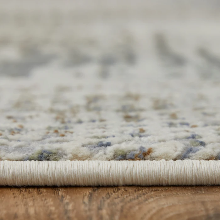 Feizy Clio Industrial Abstract, Ivory/Gray/Brown, 2'-9" x 7'-10" RUNNER Runner