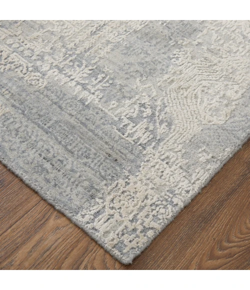 Feizy Eastfield Casual Abstract, Silver/Gray, 2'-6" x 10' Runner