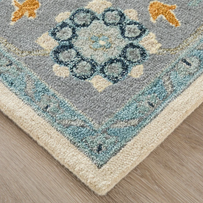 Feizy Springfield Blue/Gray/Ivory SPF8A46F 12ft. x 15ft. Rect. Rug