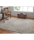 Feizy Celene Vintage Medallion, Tan/Brown/Ivory, 3'-9" x 5'-7" Accent Rug