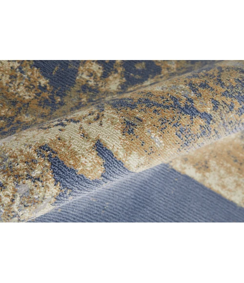 Feizy Clio Casual Abstract, Blue/Gray/Tan, 10' x 13'-2" Area Rug