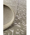 Feizy Bella High/Low Floral Wool Rug, Warm Silver Gray, 10ft x 14ft Area Rug