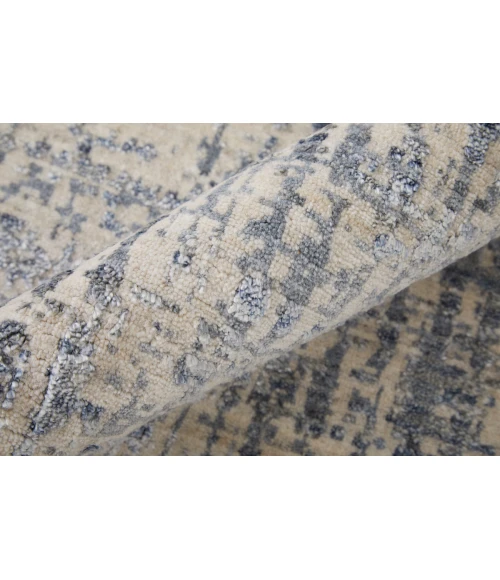 Feizy Eastfield Casual Abstract, Blue/Ivory/Gray, 2' x 3' Area Rug