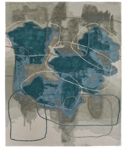 Feizy Anya 8885F BLUE/GREEN Area Rug 12 ft. X 15 ft. Rectangle