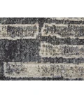 Feizy Kano Industrial Geometric, Gray/Black/Ivory, 8'-9" x 8'-9" Round Rug