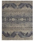 Feizy Palomar Luxe Hand-Knot Abstract Area Rug, Denim Blue, 7x9in x 9x9in