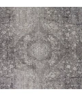 Feizy Sarrant Bohemian & Eclectic Medallion, Gray/Silver/Ivory, 9'-6" x 12'-7" Area Rug