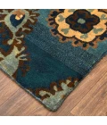 Feizy Amzad Craftsman Ikat, Blue/Gray/Tan, 9'-6" x 13'-6" Area Rug