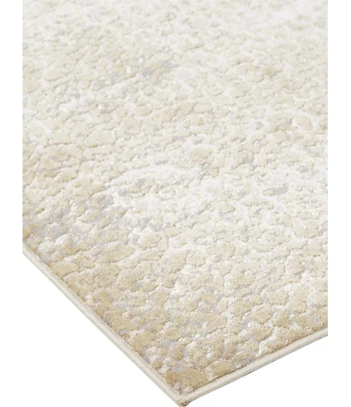 Feizy Aura Industrial Abstract, Ivory/Gray/Gold, 9'-2" x 12' Area Rug