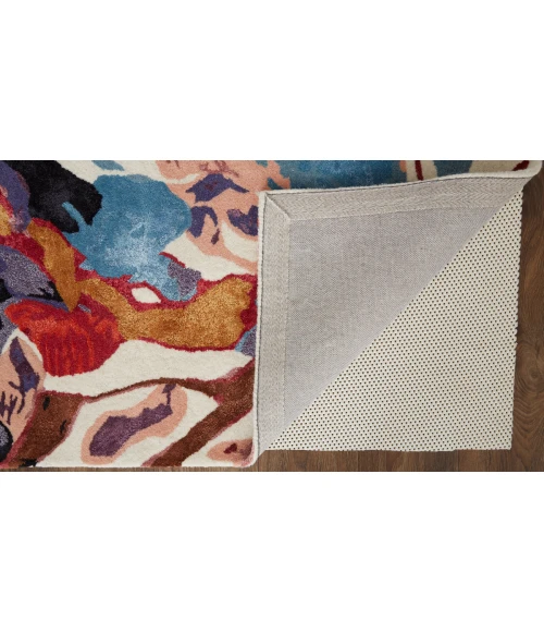 Feizy Dafney Shabby Chic Floral & Botanical, Red/Blue/Purple, 8' x 10' Area Rug