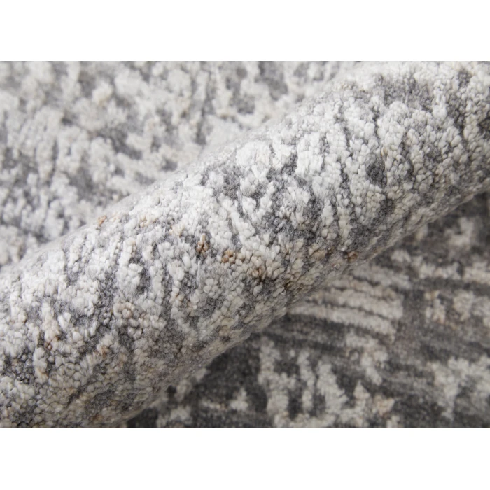 Feizy Eastfield Casual Abstract, Gray, 8' x 8' Round Rug