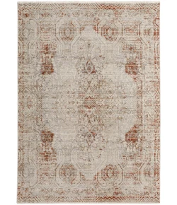 Feizy Kaia 39GKF GRAY/RUST Area Rug 9 ft. 8 in. X 12 ft. 8 in. Rectangle