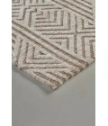 Feizy Colton Luxury & Glam Geometric, Tan/Ivory/Brown, 9'-6" x 13'-6" Area Rug