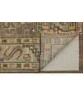 Feizy Fillmore Classic Diamond, Brown/Gray, 2'-6" x 10' Runner