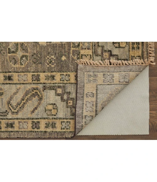 Feizy Fillmore Classic Diamond, Brown/Gray, 2'-6" x 10' Runner