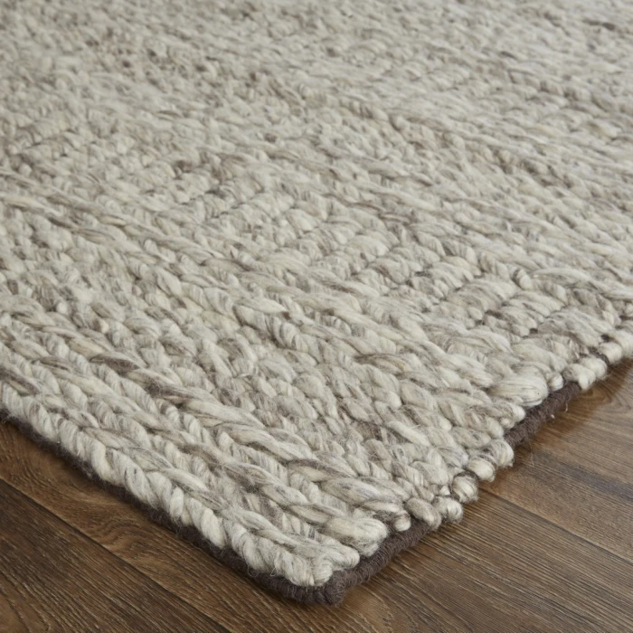 Feizy Berkeley Scandinavian Geometric, Ivory/Gray/Tan, 9'-6" x 13'-6" Area Rug