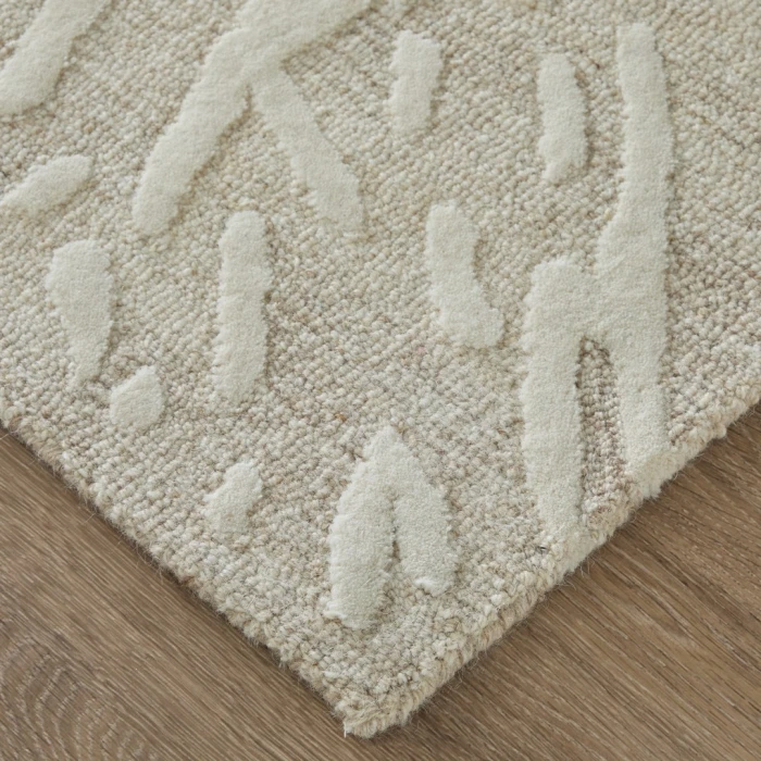 Feizy Winston Ivory WNS8B06F 5ft. x 8ft. Rect. Rug