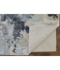 Feizy Astra Industrial Abstract, Blue/Gray/Ivory, 1'-8" x 2'-10" Area Rug