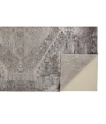Feizy Sarrant Casual Distressed, Gray/Silver/Ivory, 9'-6" x 12'-7" Area Rug