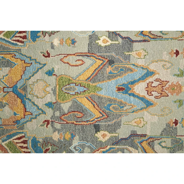Feizy Leylan Bohemian & Eclectic Ikat, Taupe/Tan/Orange, 8'-6" x 11'-6" Area Rug