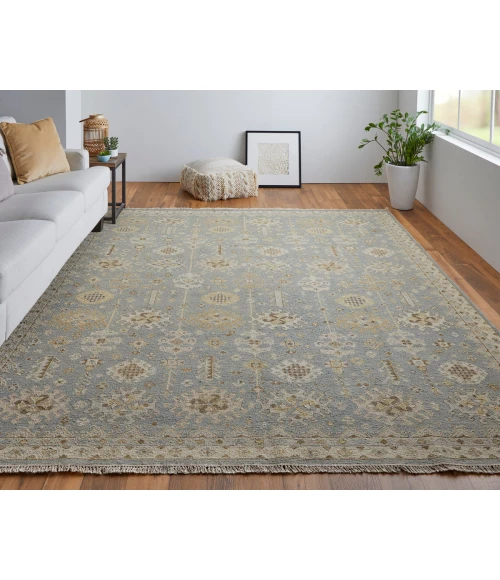 Feizy Corbitt Classic Oriental, Blue/Gray/Ivory, 2'-6" x 12' Runner