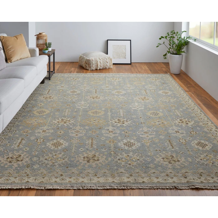 Feizy Corbitt Classic Oriental, Blue/Gray/Ivory, 2' x 3' Accent Rug