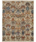 Feizy Leylan Bohemian & Eclectic Ikat, Tan/Ivory/Orange, 2'-6" x 12' Runner