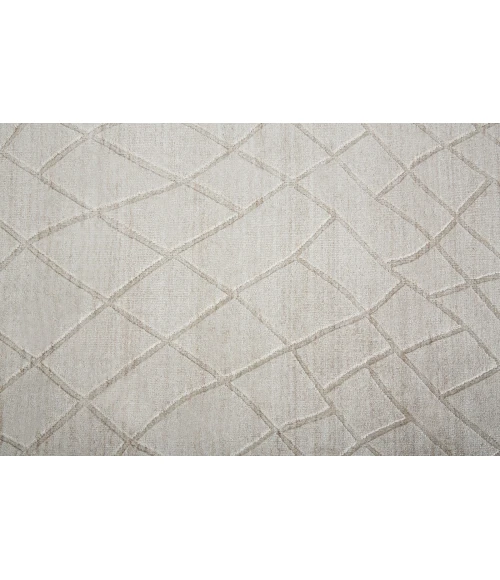Feizy Redford Minimal Viscose Rug, Beige, 10' x 14' Area Rug