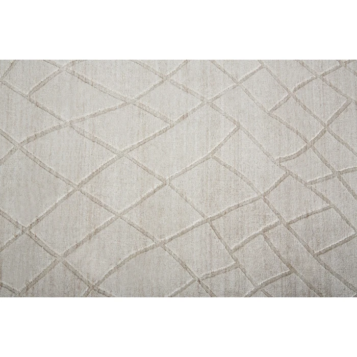 Feizy Redford Minimal Viscose Rug, Beige, 2' x 3' Area Rug