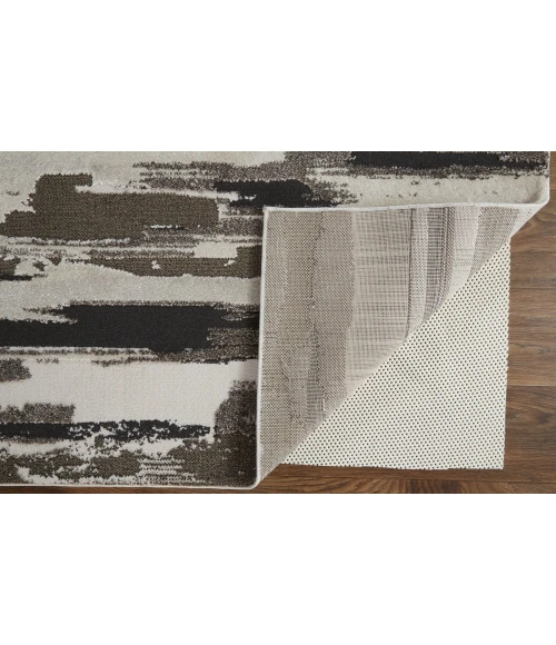 Feizy Vancouver Contemporary Streak/Painterly Rug, Brown/Ivory, 2'-10" X 7'-10" Area Rug