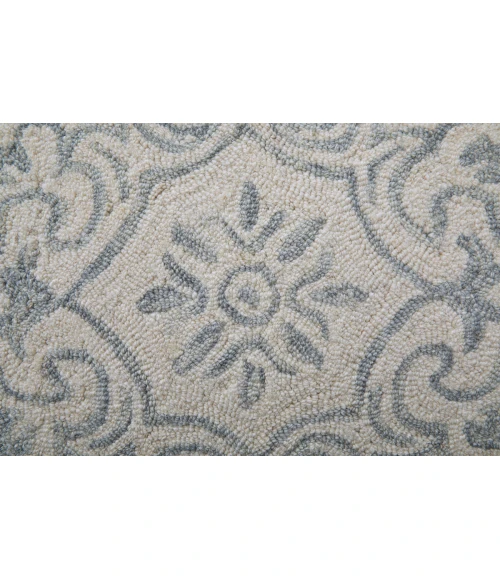 Feizy Belfort Classic Medallion, Blue/Ivory, 10' x 14' Area Rug
