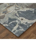 Feizy Zarah Industrial Watercolor, Blue/Taupe/Green, 8' x 10' Area Rug