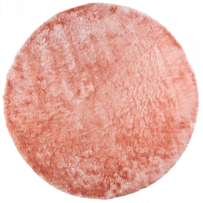 Feizy Indochine Luxury & Glam Solid, Pink, 8' x 8' Round Rug