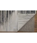 Feizy Micah Scandinavian Diamond, Black/Silver/Taupe, 9'-2" x 12' Area Rug