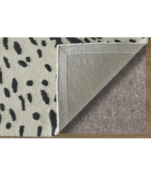 Feizy Winston Ivory/Black WNS8B06F 5ft. x 8ft. Rect. Rug