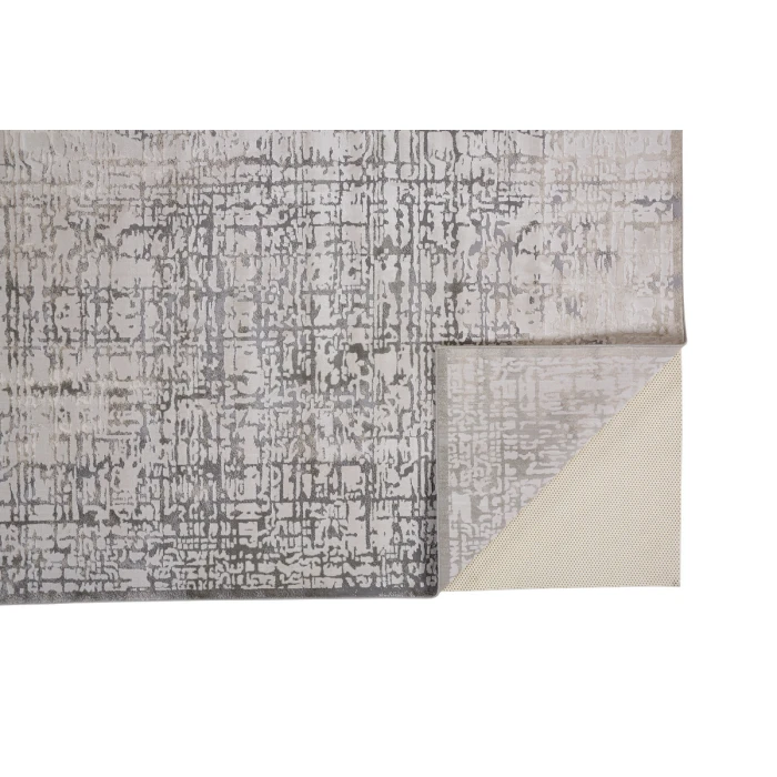 Feizy Prasad Casual Abstract, Gray/Ivory, 8' x 11' Area Rug