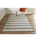 Feizy Duprine Eco-Friendly PET Rug, Outdoor, Black/White, 8ft x 11ft Area Rug