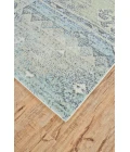 Feizy Katari Casual Abstract, Green/Blue/Gray, 8' x 8' Round Rug