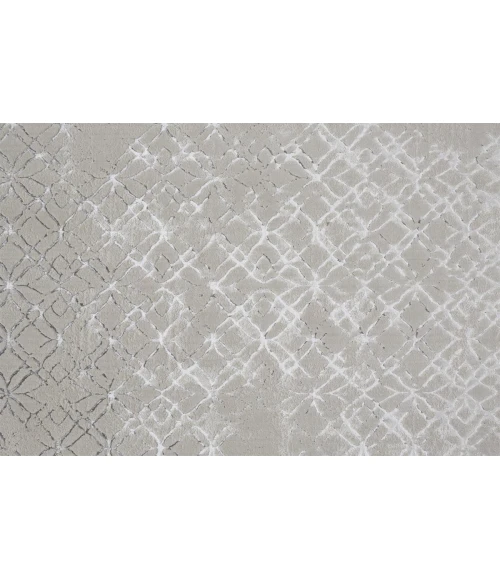 Feizy Micah Industrial Distressed, Silver/Gray/White, 12' x 15' Area Rug