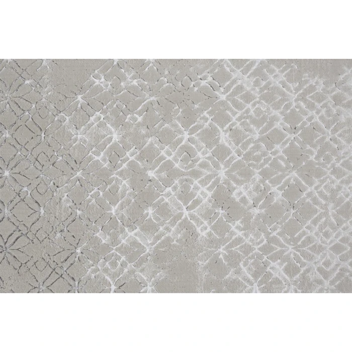 Feizy Micah Industrial Distressed, Silver/Gray/White, 3'-11" x 6' Accent Rug