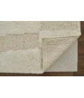 Feizy Ashby Farmhouse Geometric, Tan/Ivory, 3'-6" x 5'-6" Accent Rug