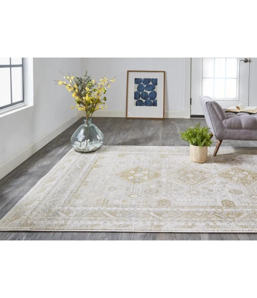 Feizy Aura Vintage Persian, Gold/Ivory, 9'-2" x 12' Area Rug
