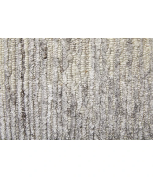 Feizy Brighton Casual Abstract, Ivory/Taupe/Silver, 11'-6" x 15' Area Rug