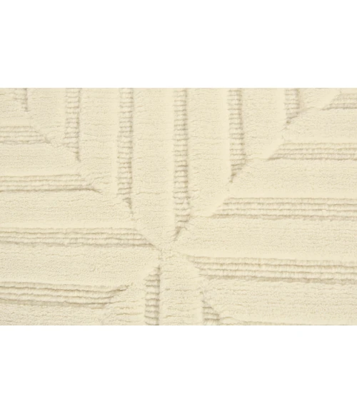 Feizy Channels Global Geometric, Ivory, 9'-6" x 13'-6" Area Rug