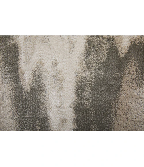 Feizy Micah Casual Abstract, Gray/Taupe/Ivory, 1'-8" x 2'-10" Accent Rug