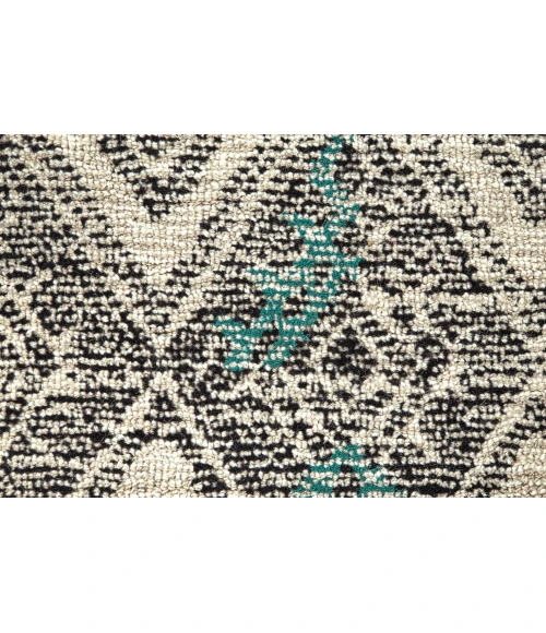 Feizy ARAZAD 8479F IN BLACK/TANGERINE 8' X 11' Area Rug